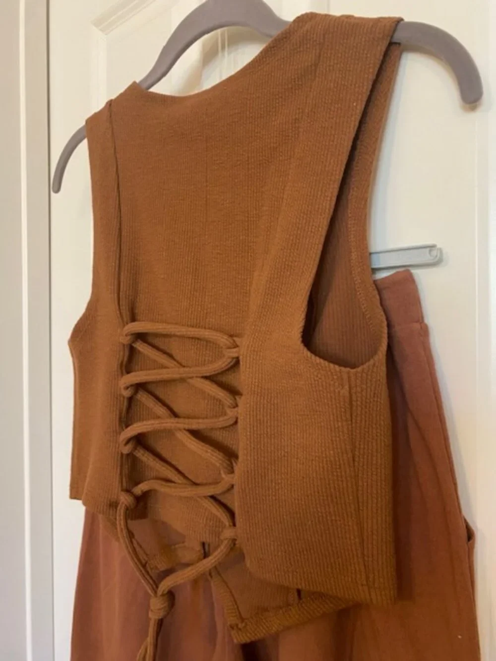 Free People Roxanne Vest and Pants Set Desert Topaz Size XS